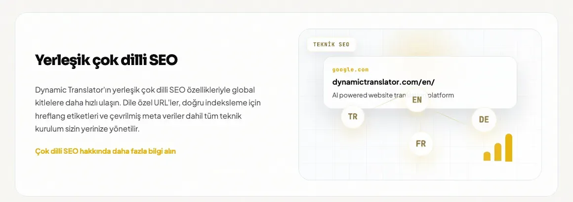 Yerleşik çok dilli SEO